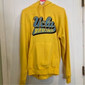 yellow ucla unisex hoodie (embroidered logo)